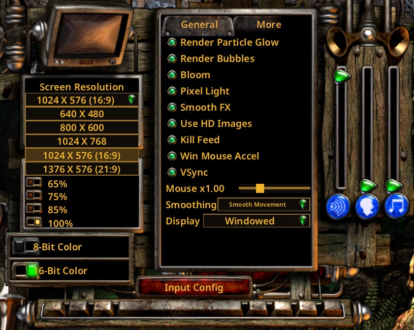 Options Menu